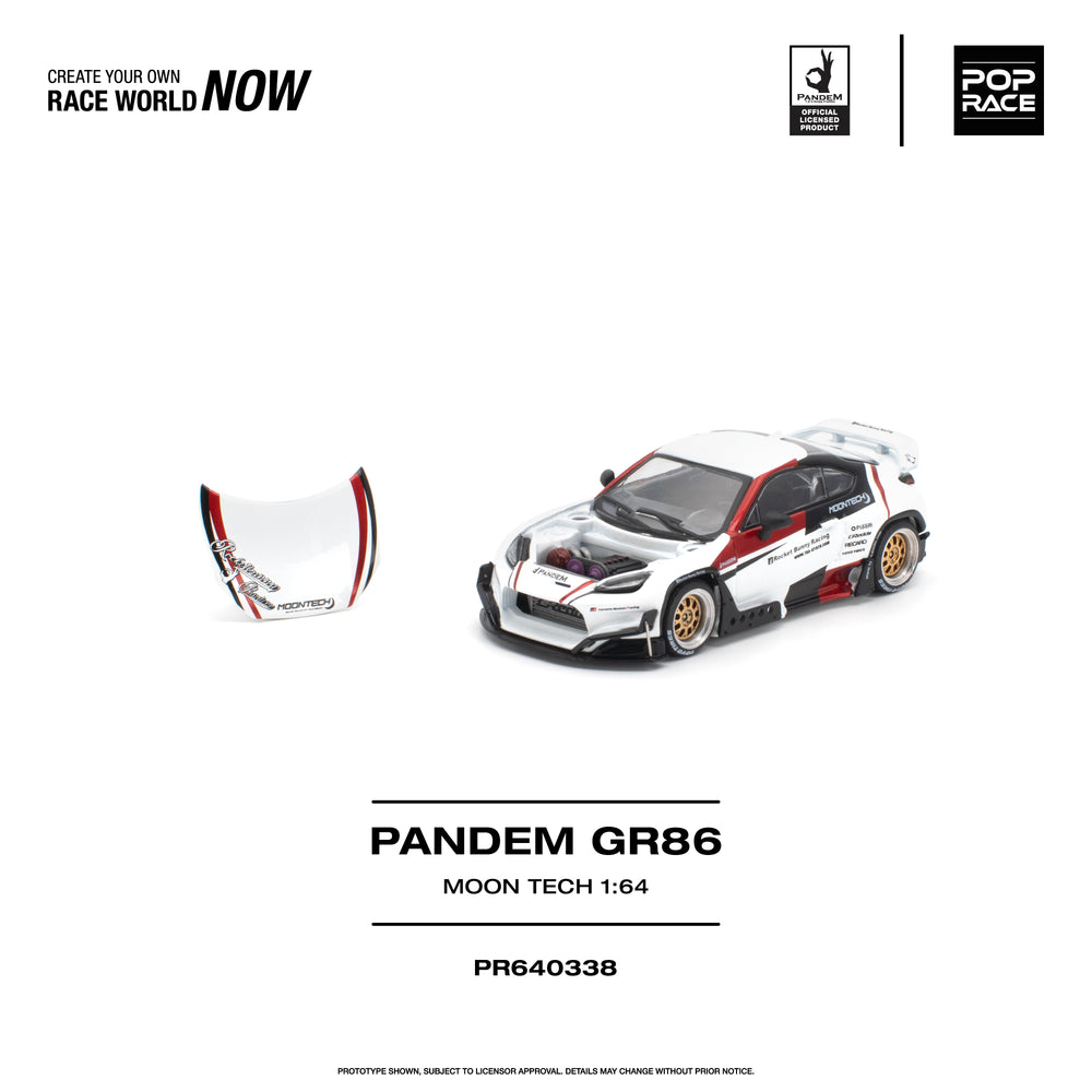 Pop Race Pandem GR 86 Moontech 1:64 Diecast Model PR640338