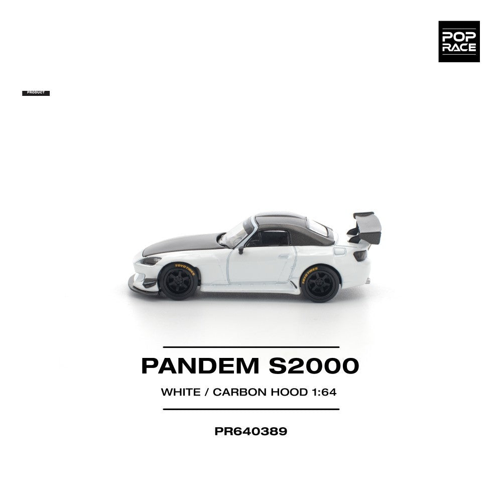 Pop Race Pandem S2000 Softtop White Tooling Variant 1:64 Car PR640389