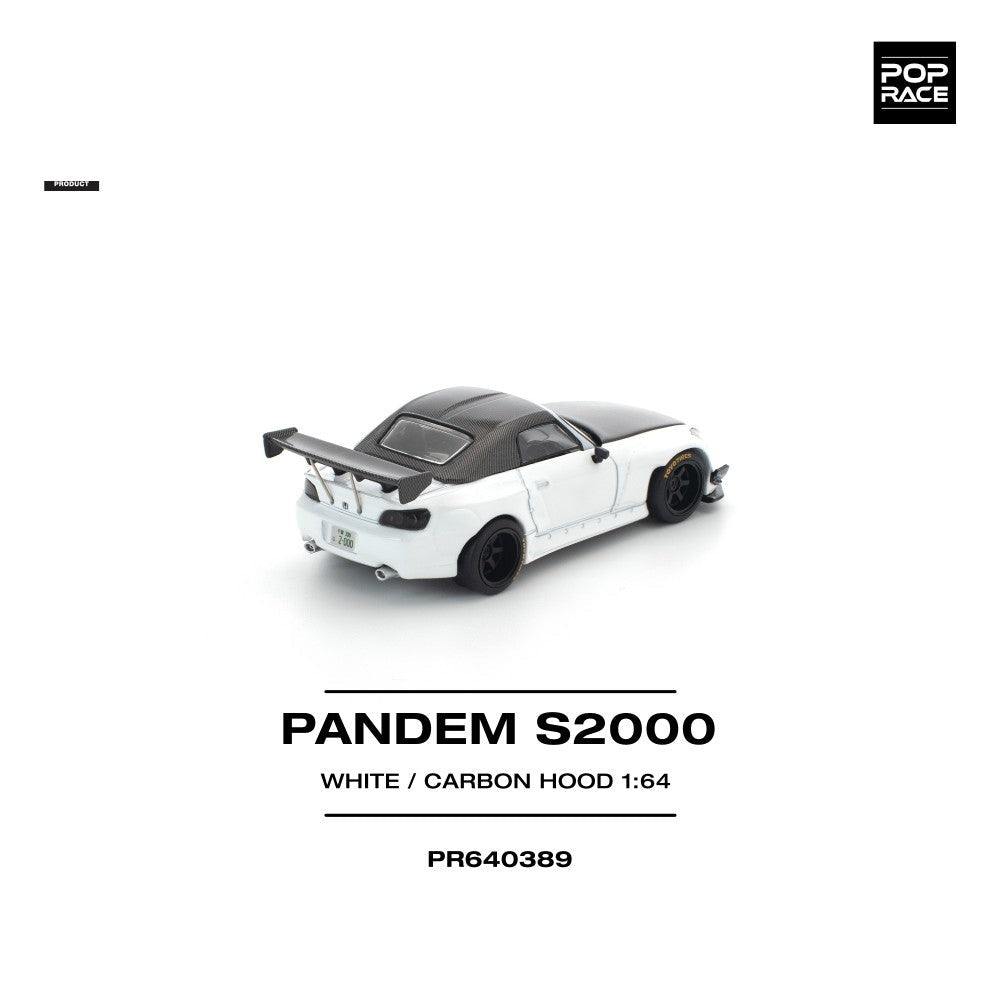 Pop Race Pandem S2000 Softtop White Tooling Variant 1:64 Car PR640389