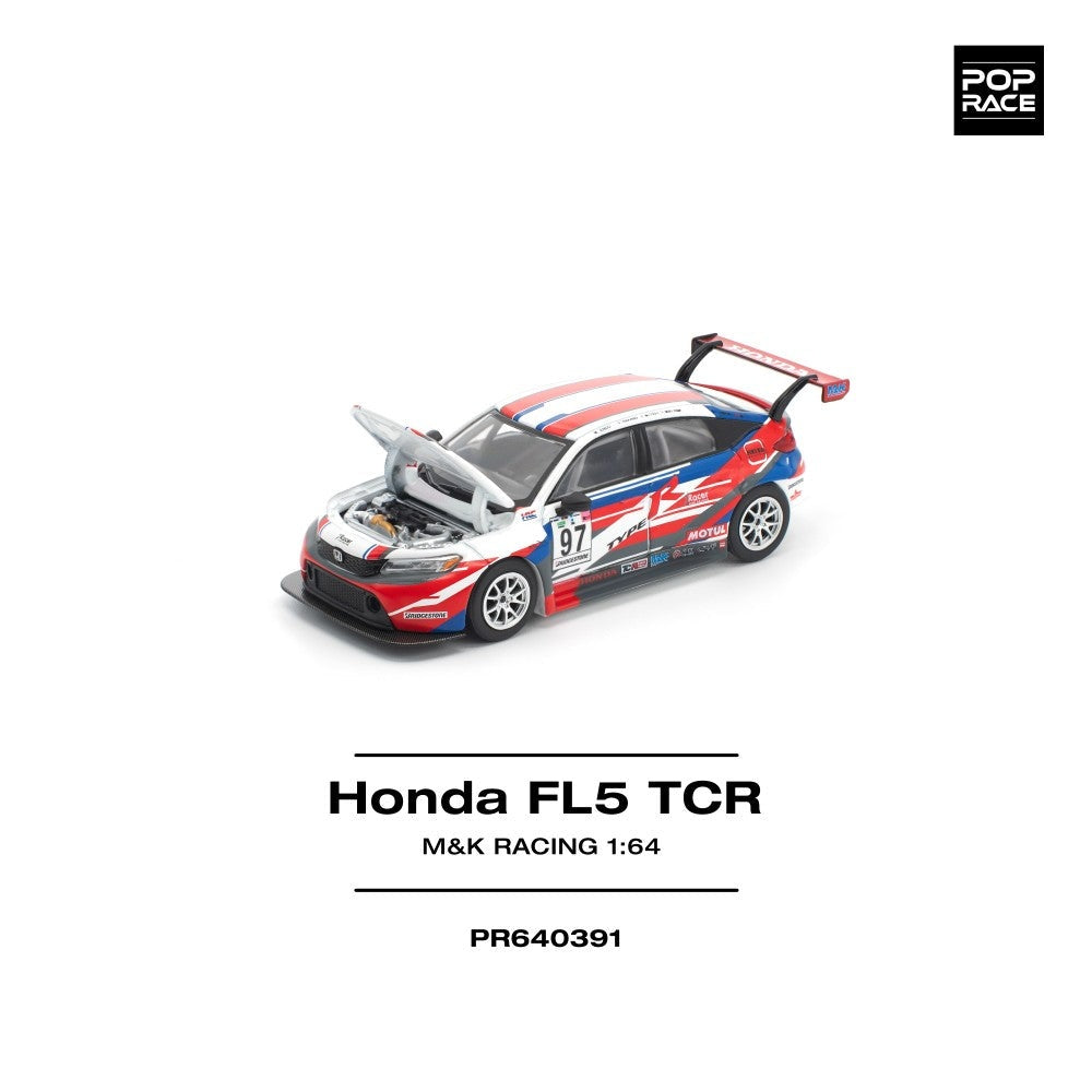 Pop Race Honda Civic Type-R (FL5) TCR - MK Racing 1:64 Car PR640391