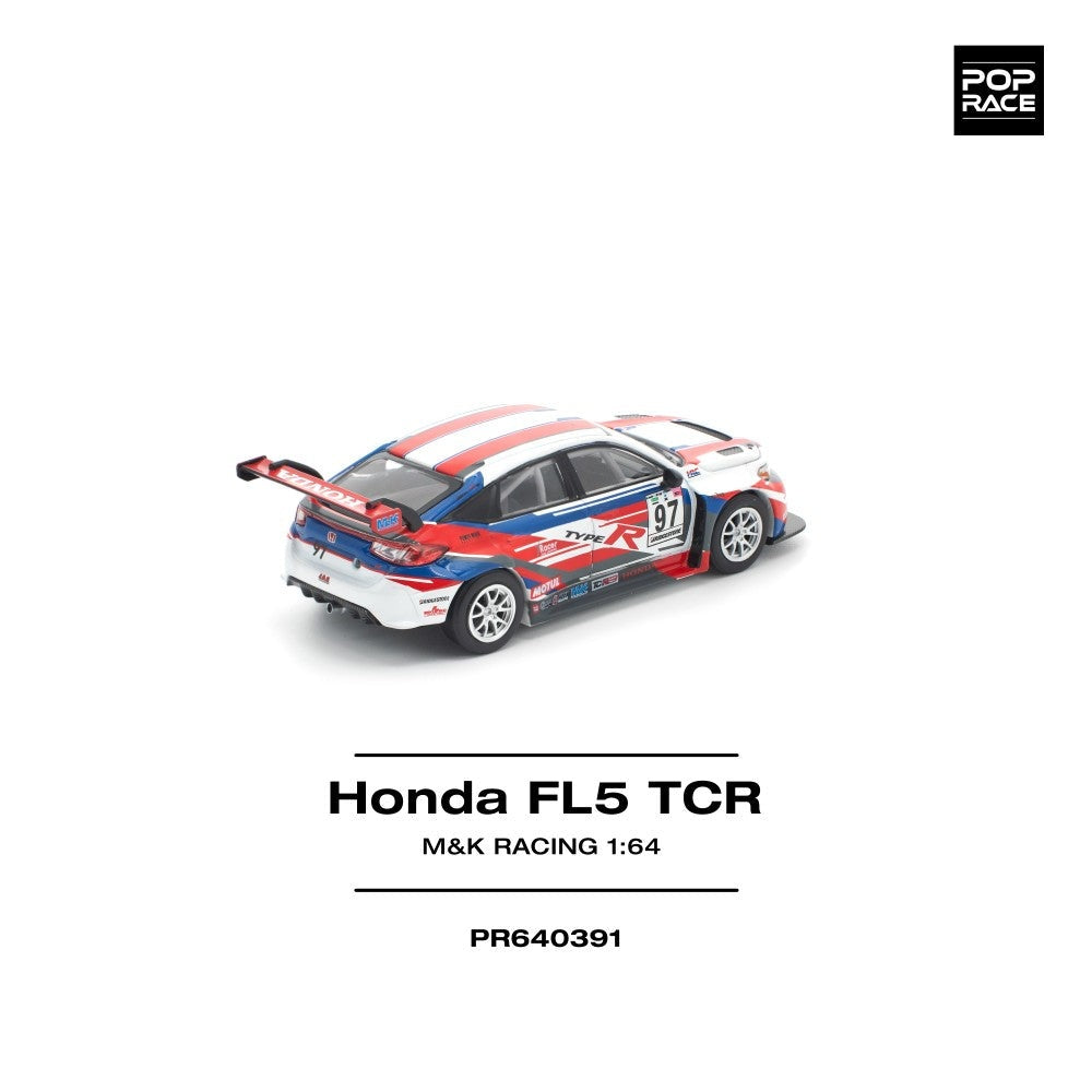 Pop Race Honda Civic Type-R (FL5) TCR - MK Racing 1:64 Car PR640391