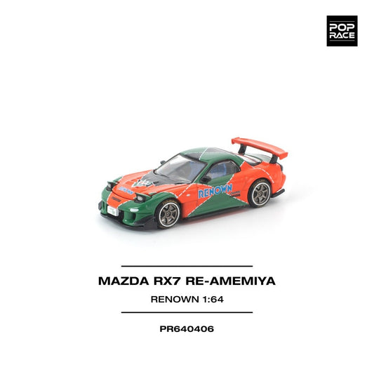 Pop Race Mazda RX7 Re-Amemiya Renown 1:64 Diecast Car PR640406