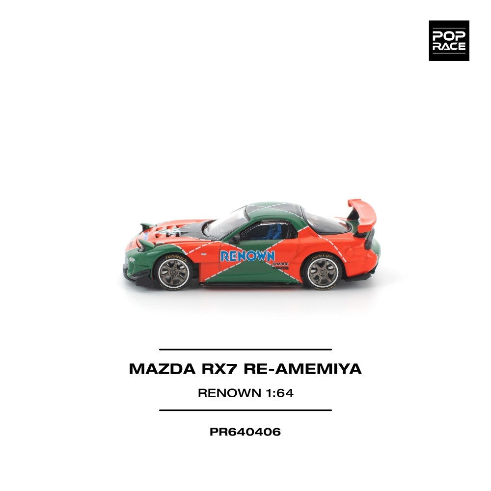 Pop Race Mazda RX7 Re-Amemiya Renown 1:64 Diecast Car PR640406