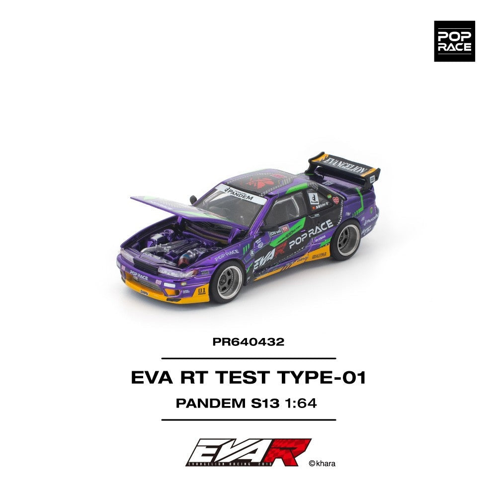 Pop Race Pandem S13 Eva RT Test Type-01 1:64 Diecast Car PR640432