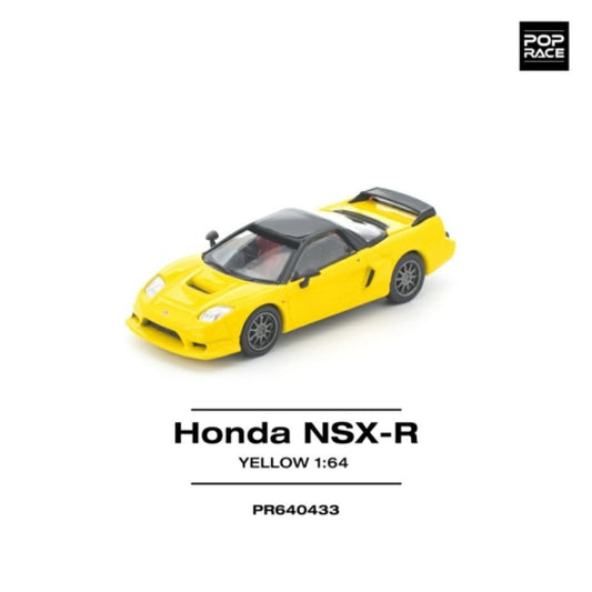 Pop Race Honda NSX-R Yellow 1:64 Diecast Car PR640433