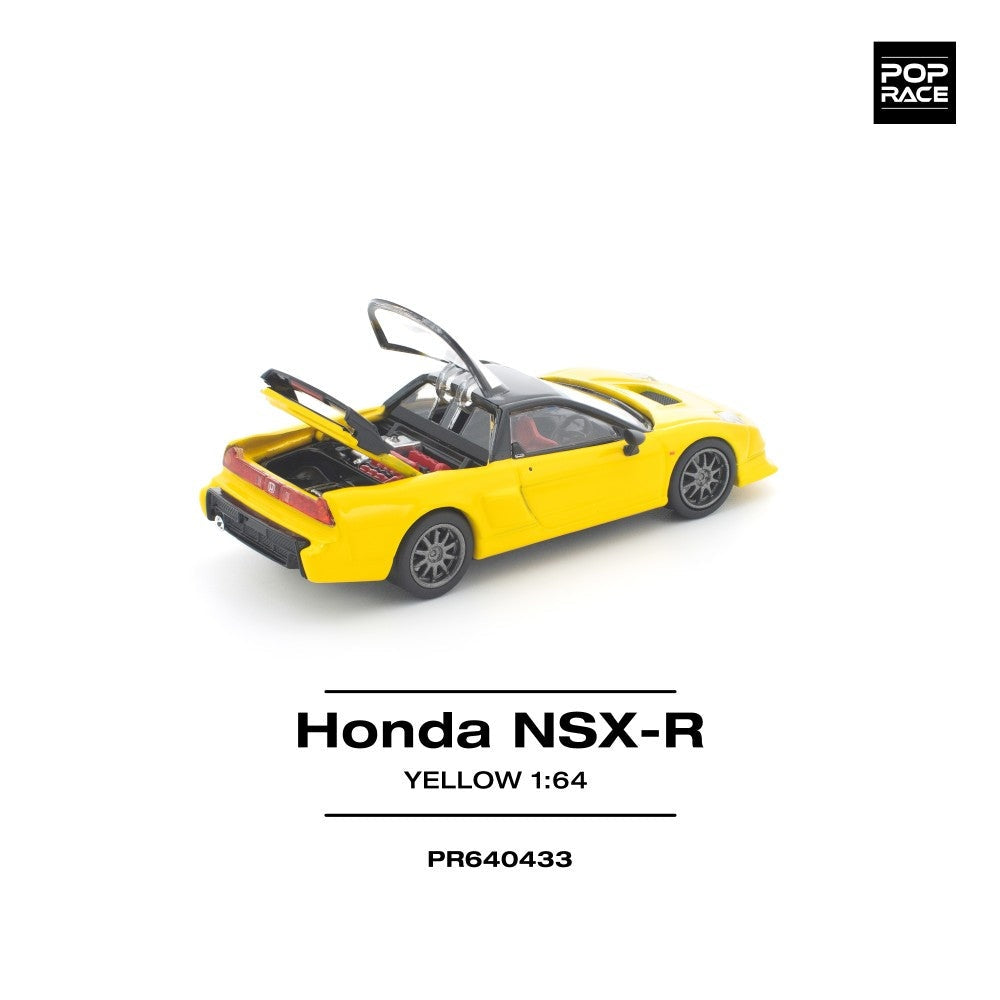 Pop Race Honda NSX-R Yellow 1:64 Diecast Car PR640433