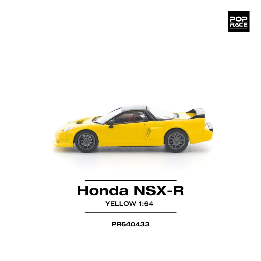 Pop Race Honda NSX-R Yellow 1:64 Diecast Car PR640433