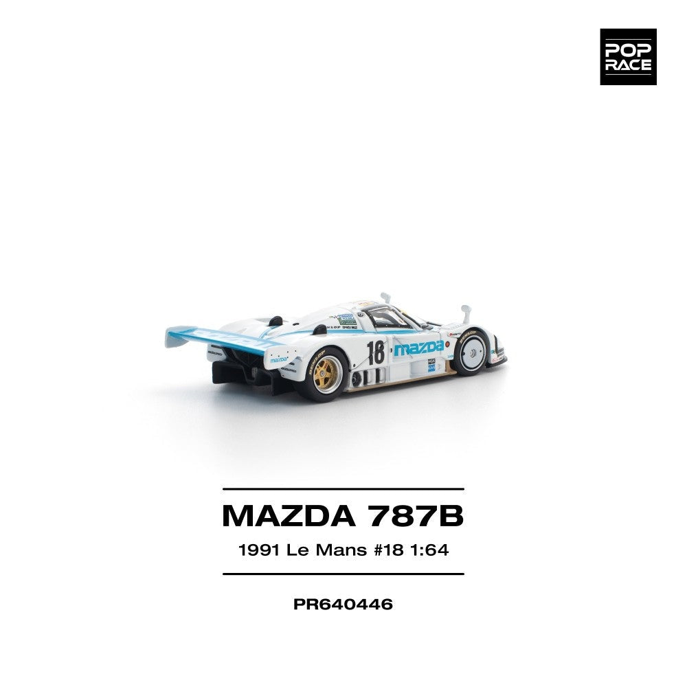 Pop Race Mazda 787B 1991 Le Mans 24hrs No.18 1:64 Diecast Car PR640446
