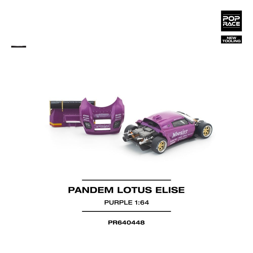 Pop Race Pandem Lotus Elise Purple (New Tooling) 1:64 Diecast Car PR640448