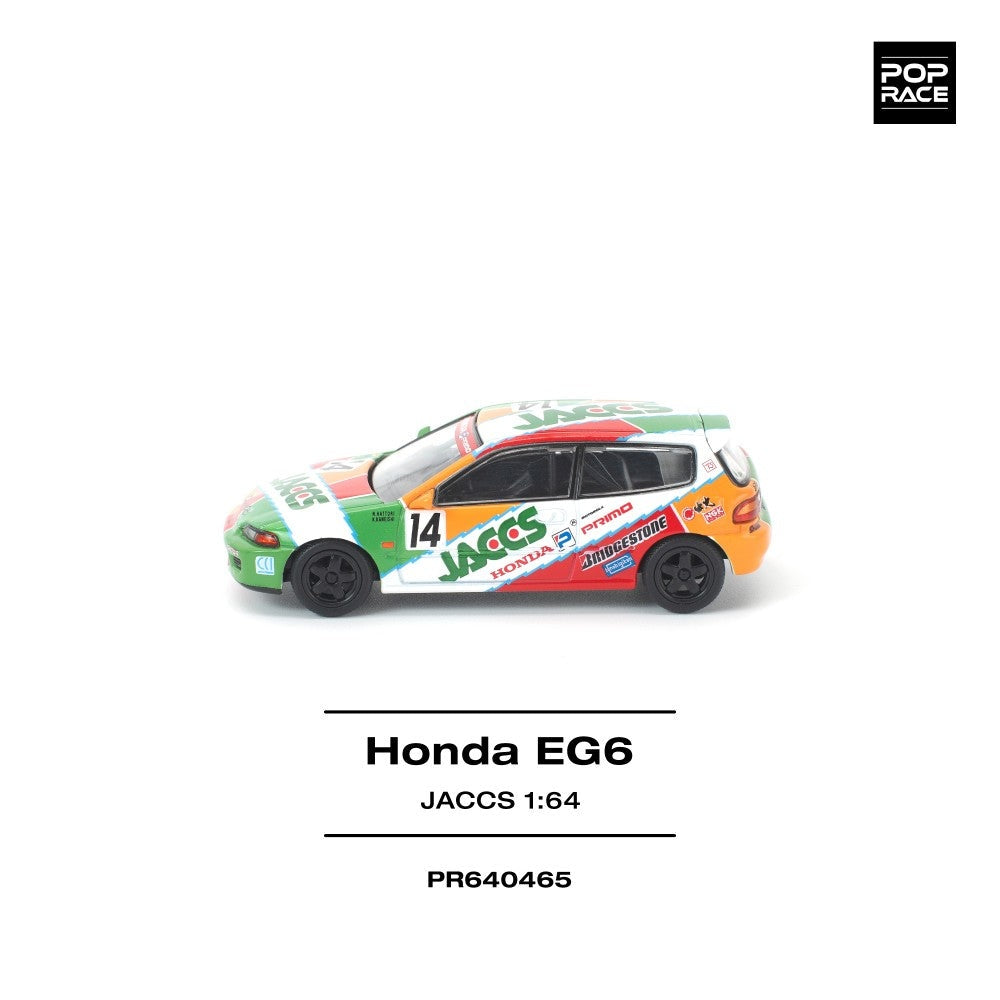 Pop Race Honda Civc (EG6) Jaccs 1:64 Diecast Car PR640465