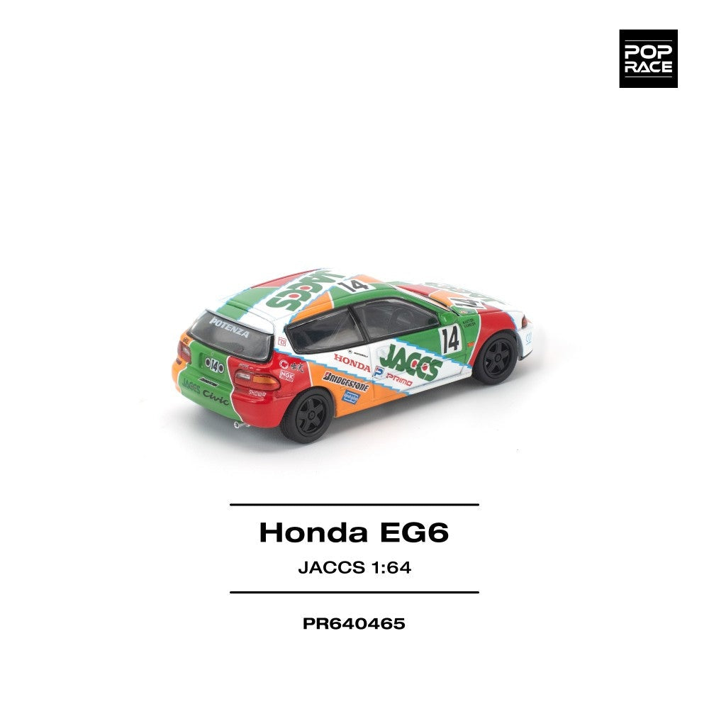 Pop Race Honda Civc (EG6) Jaccs 1:64 Diecast Car PR640465