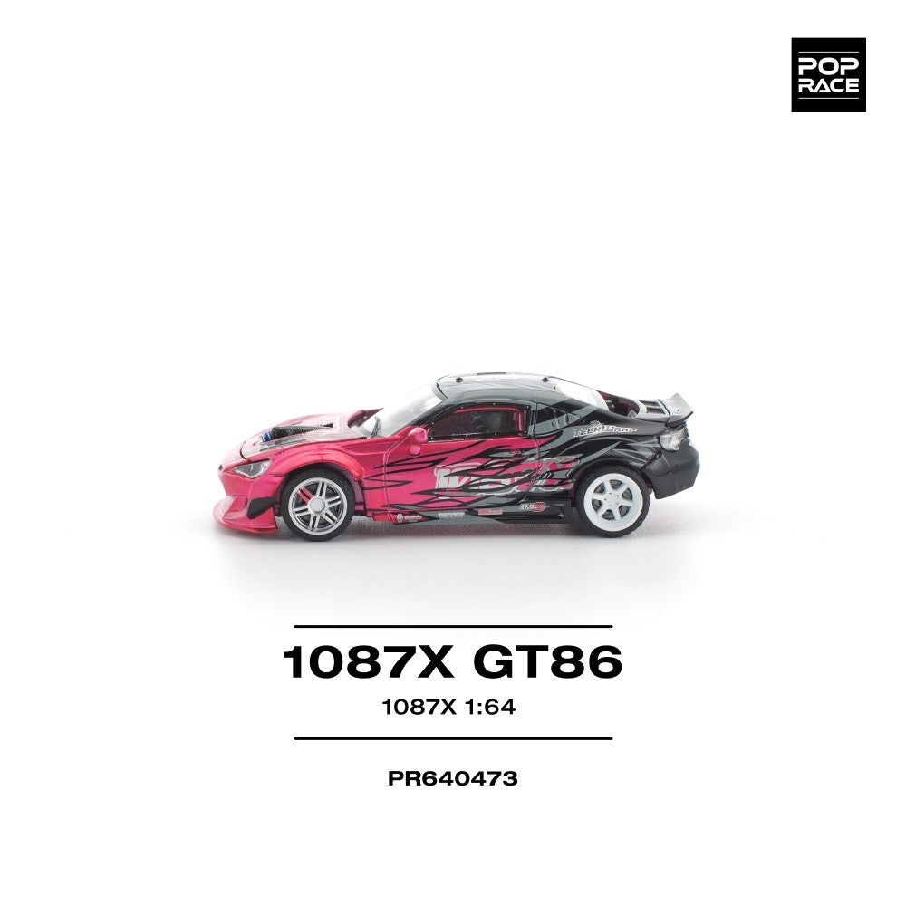 Pop Race 1087X GT86 (New Tooling) 1:64 Diecast Car PR640473