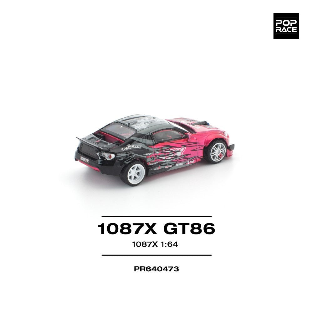 Pop Race 1087X GT86 (New Tooling) 1:64 Diecast Car PR640473