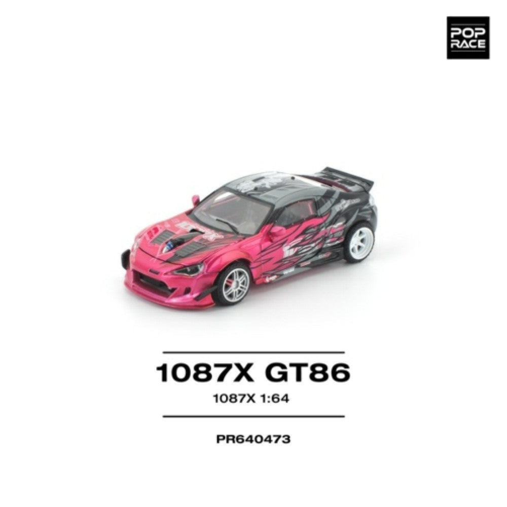 Pop Race 1087X GT86 (New Tooling) 1:64 Diecast Car PR640473