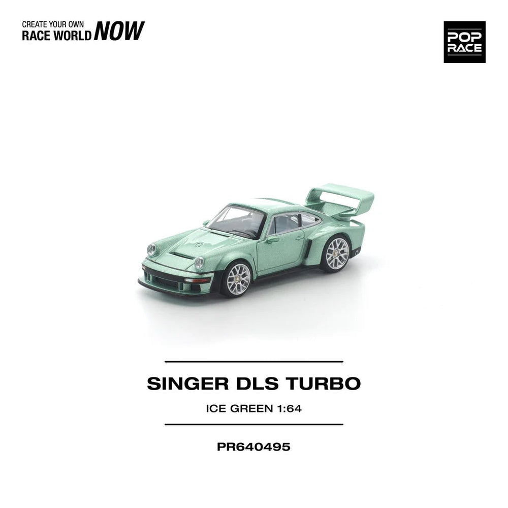 Pop Race Singer Dls Turbo Ice Green 1:64 Diecast Car PR640495