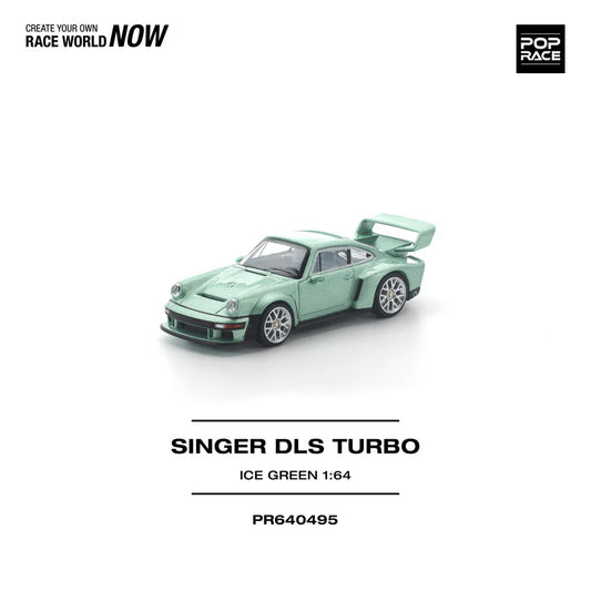Pop Race Singer Dls Turbo Ice Green 1:64 Diecast Car PR640495