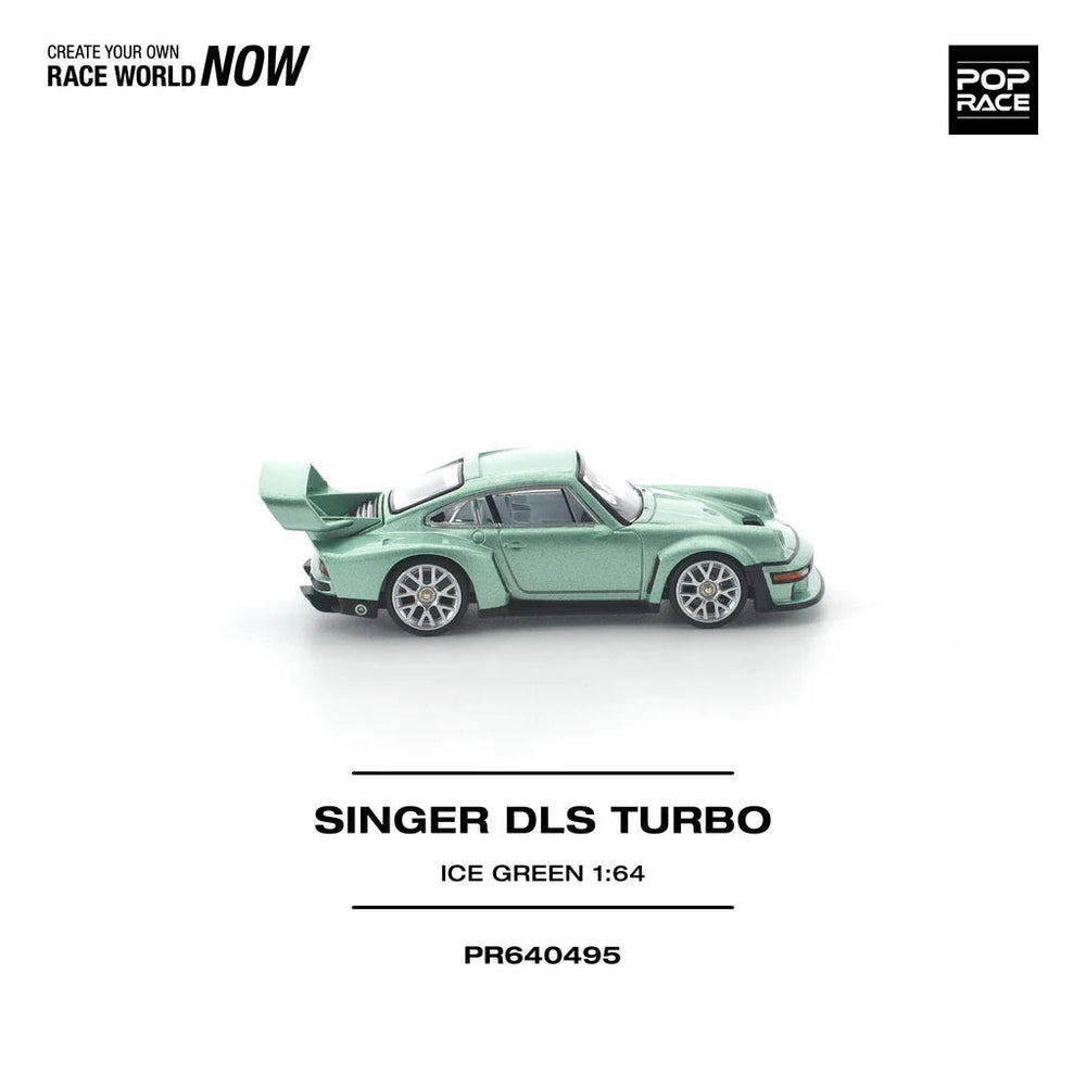 Pop Race Singer Dls Turbo Ice Green 1:64 Diecast Car PR640495