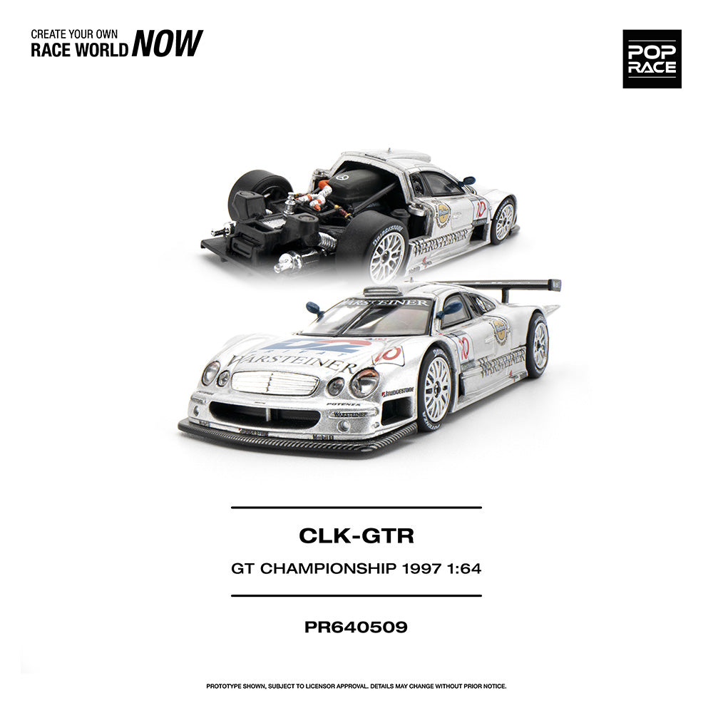 Pop Race Mercedes-Benz AMG CLK-GTR GT Championship 1997 1:64 Diecast Car 640509
