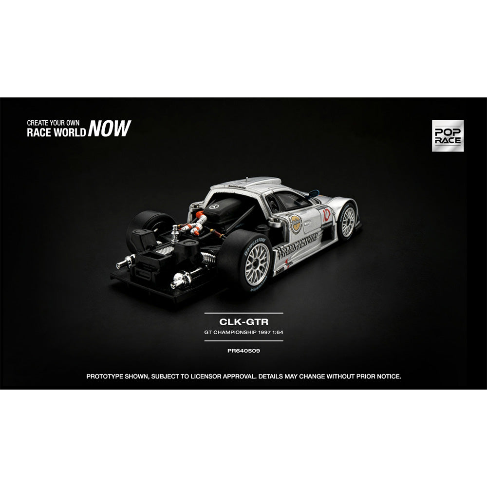 Pop Race Mercedes-Benz AMG CLK-GTR GT Championship 1997 1:64 Diecast Car 640509