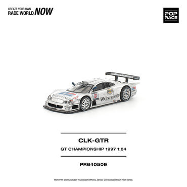 Pop Race Mercedes-Benz AMG CLK-GTR GT Championship 1997 1:64 Diecast Car 640509
