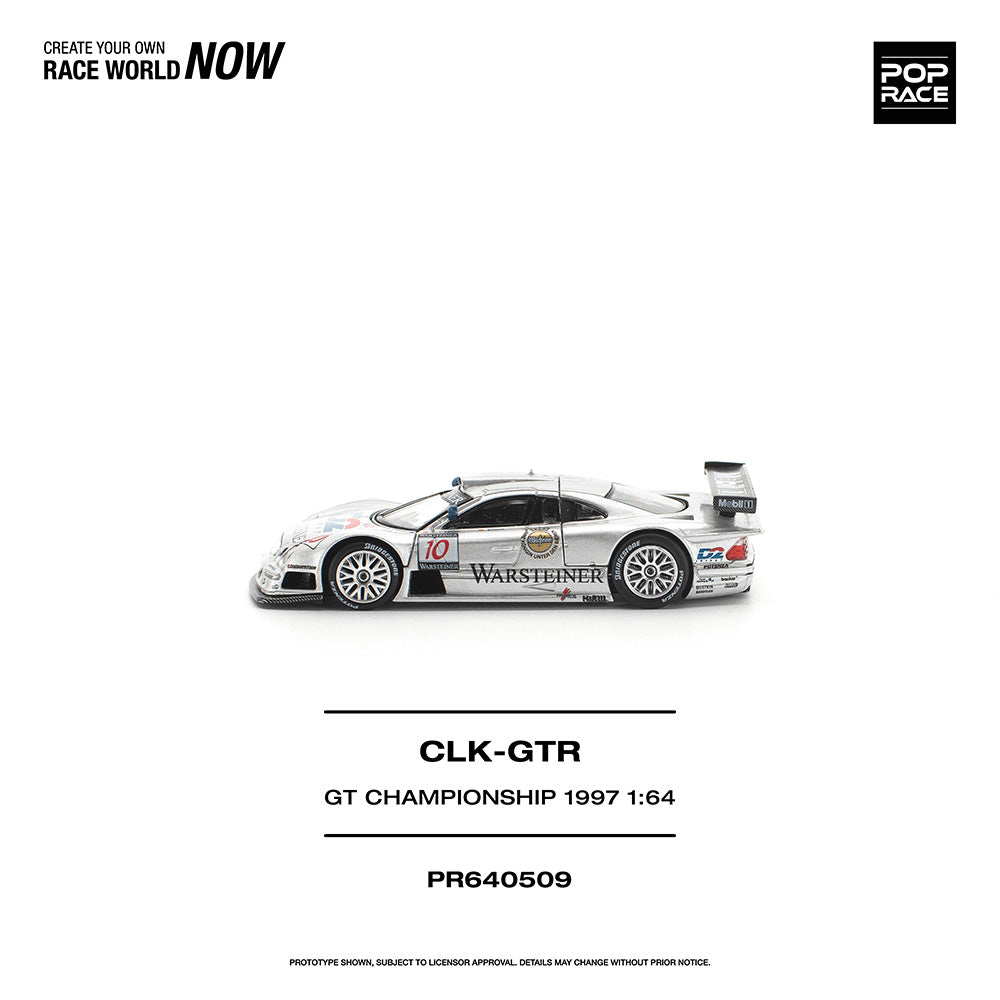 Pop Race Mercedes-Benz AMG CLK-GTR GT Championship 1997 1:64 Diecast Car 640509