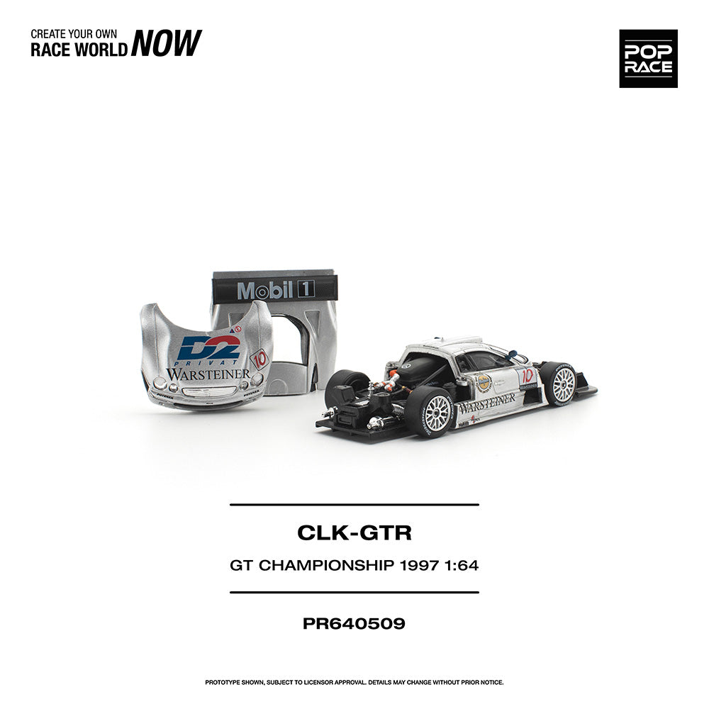 Pop Race Mercedes-Benz AMG CLK-GTR GT Championship 1997 1:64 Diecast Car 640509