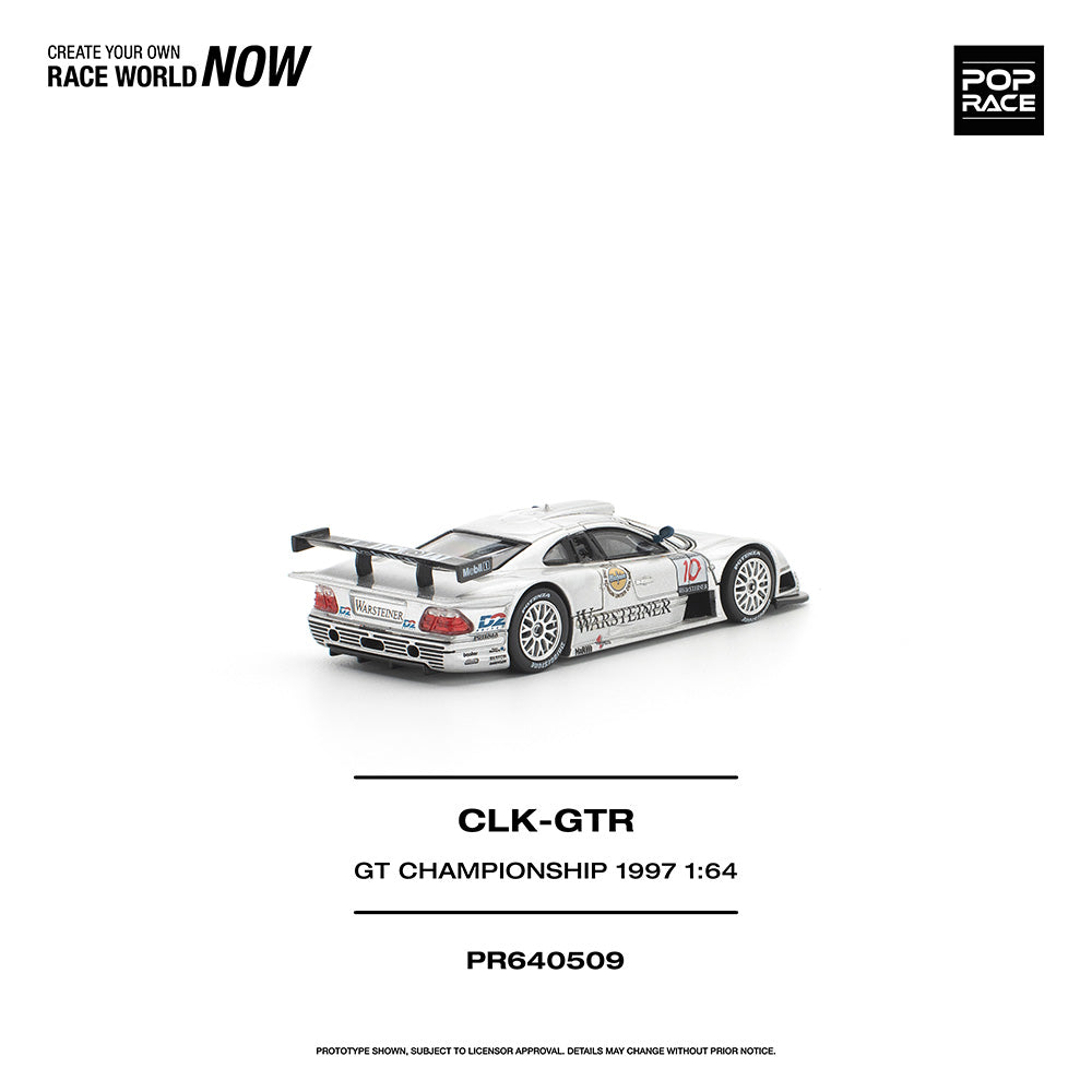 Pop Race Mercedes-Benz AMG CLK-GTR GT Championship 1997 1:64 Diecast Car 640509