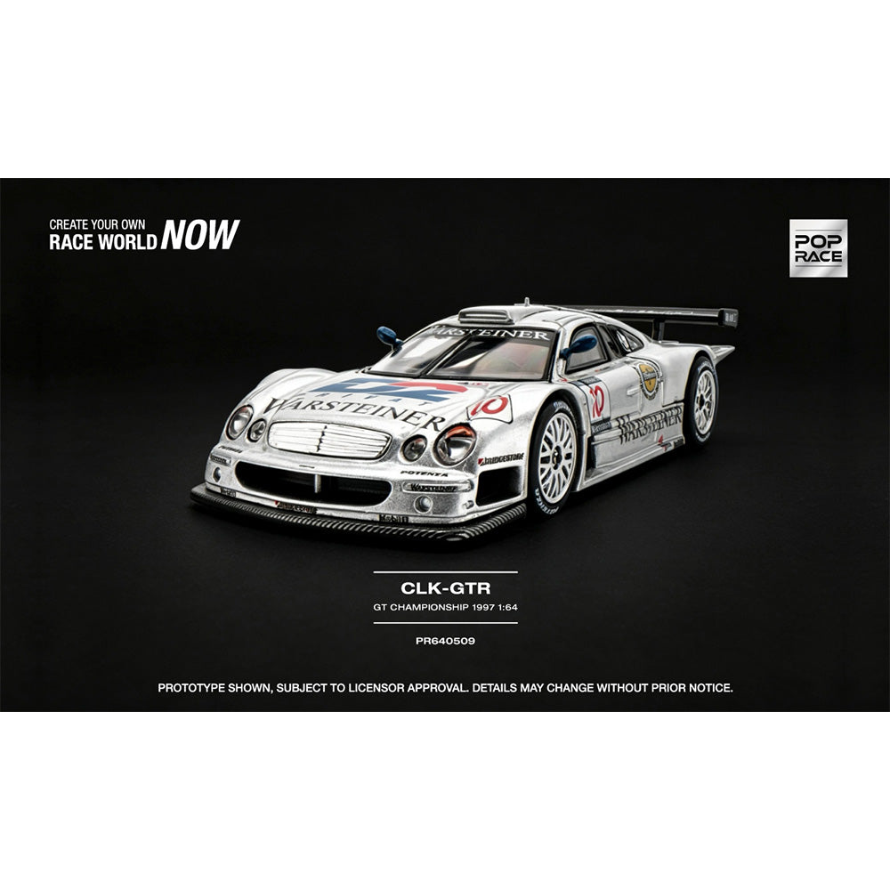 Pop Race Mercedes-Benz AMG CLK-GTR GT Championship 1997 1:64 Diecast Car 640509