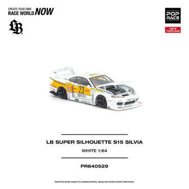 Pop Race LB Super Silhouette S15 Silvia 1:64 Diecast Car 640529
