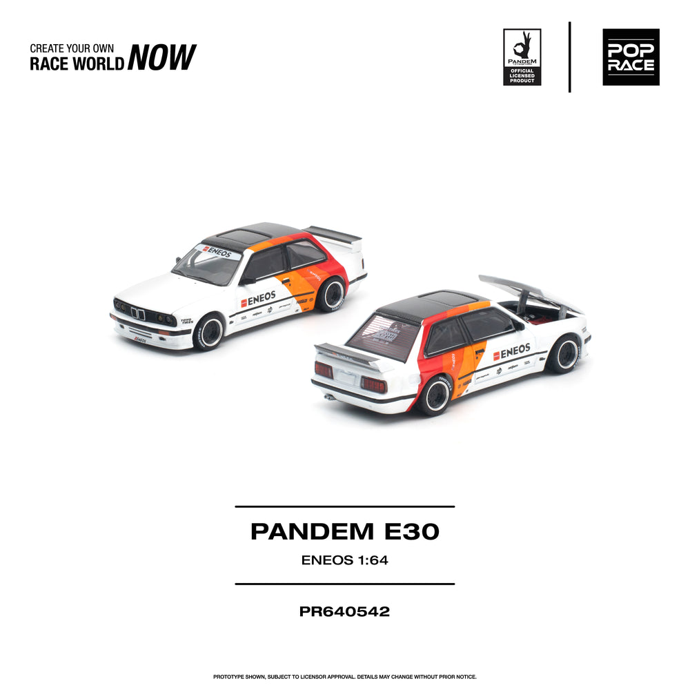 Pop Race Pandem E30 Eneos 1:64 Diecast Model PR640542
