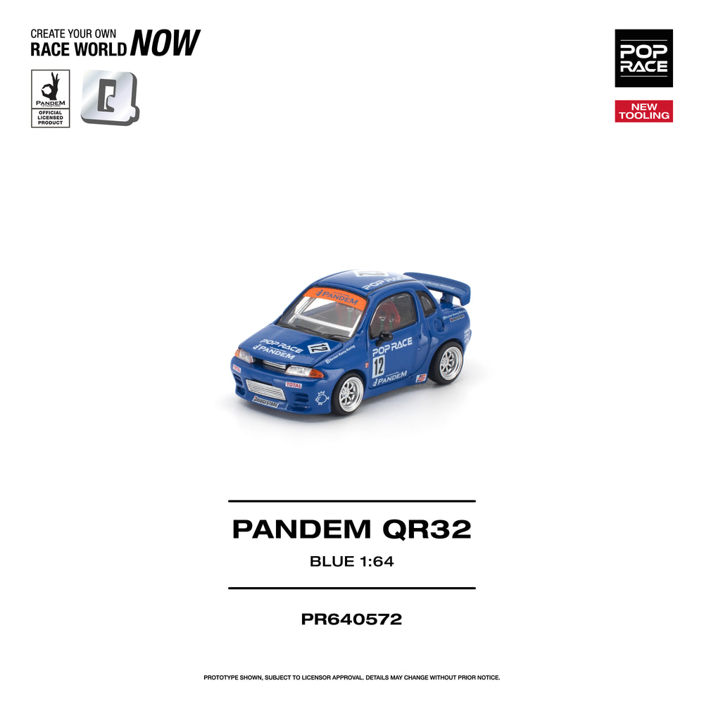Pop Race Pandem QR32 Blue 1:64 Diecast Model 640572