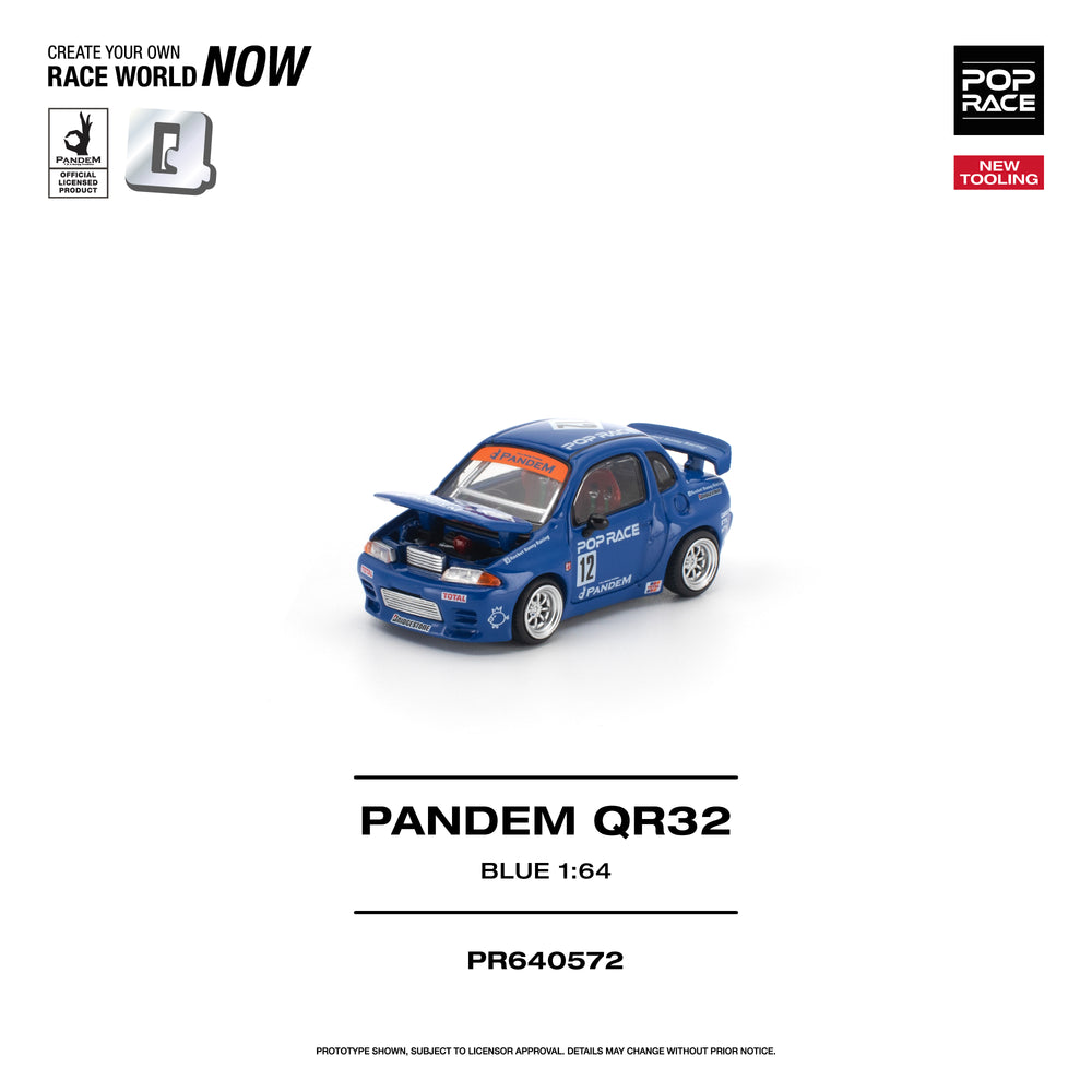 Pop Race Pandem QR32 Blue 1:64 Diecast Model 640572