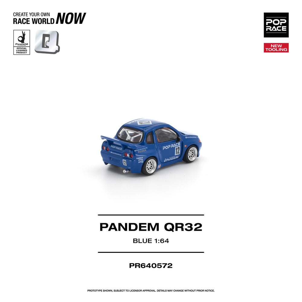 Pop Race Pandem QR32 Blue 1:64 Diecast Model 640572