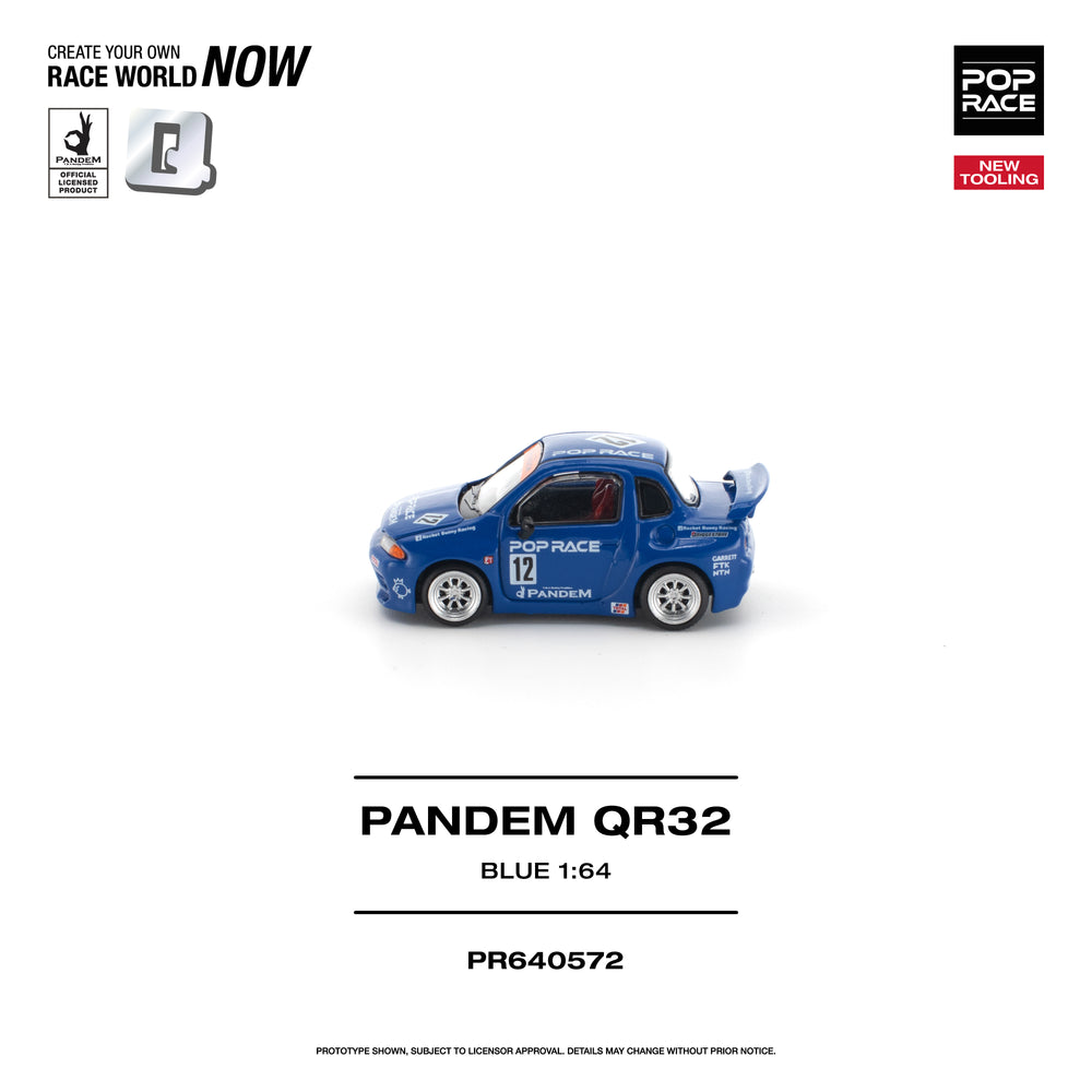 Pop Race Pandem QR32 Blue 1:64 Diecast Model 640572