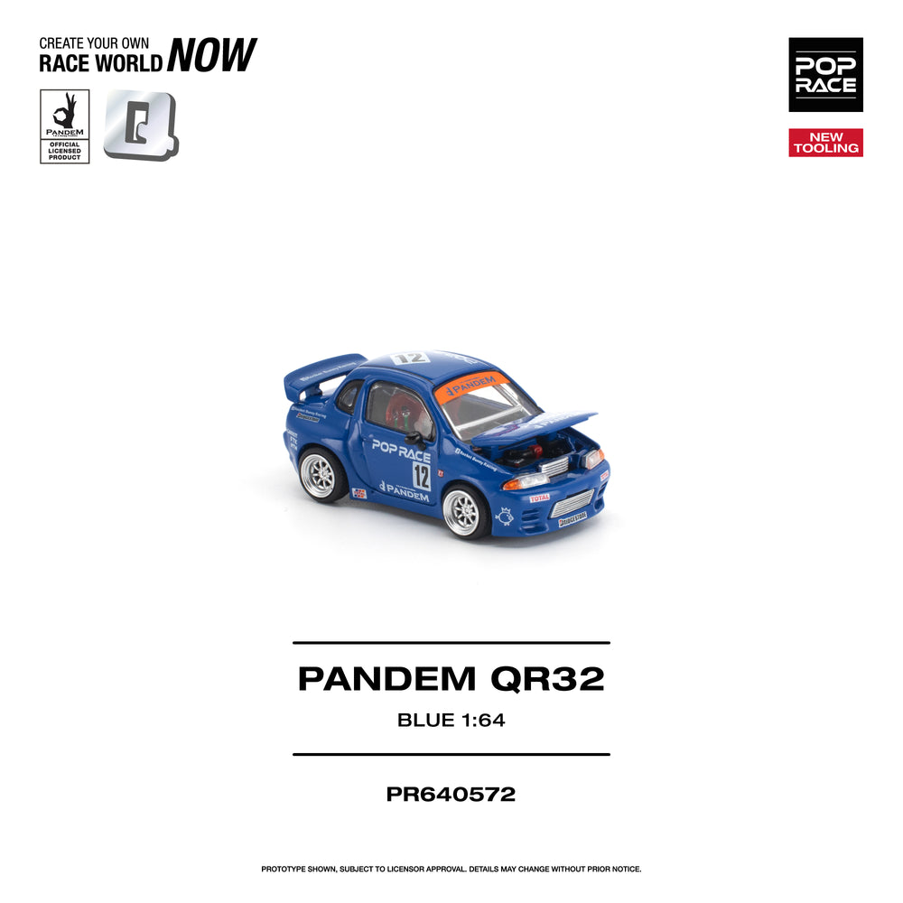 Pop Race Pandem QR32 Blue 1:64 Diecast Model 640572