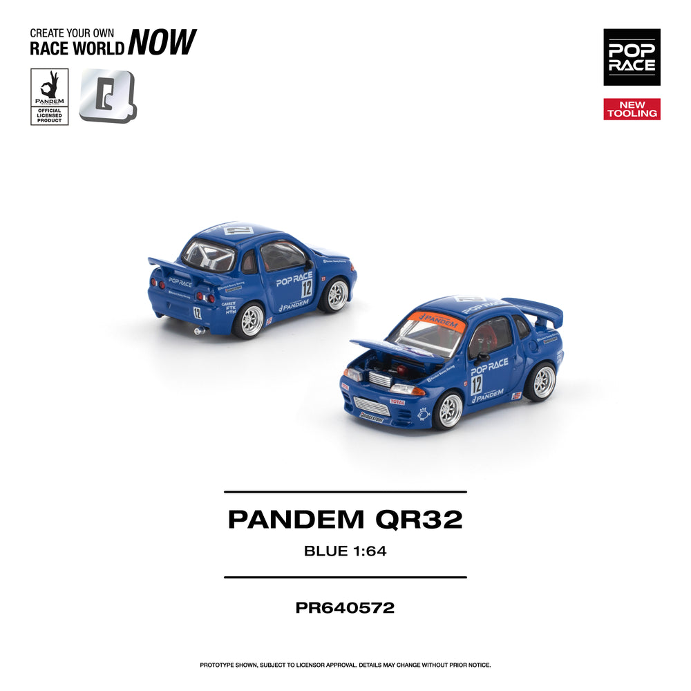 Pop Race Pandem QR32 Blue 1:64 Diecast Model 640572