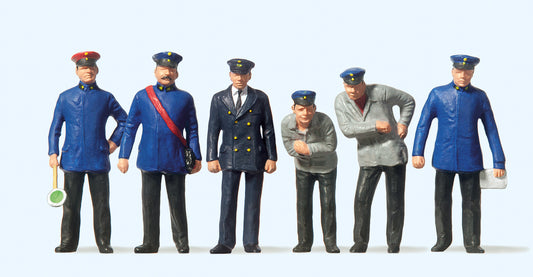 Preiser 65329 Railway Personnel Circa 1925-30 (6) Figure Set O Gauge
