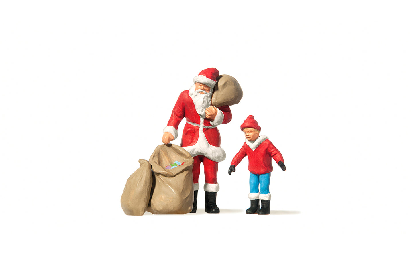Preiser 65335 Santa Claus with Child Figure Set O Gauge