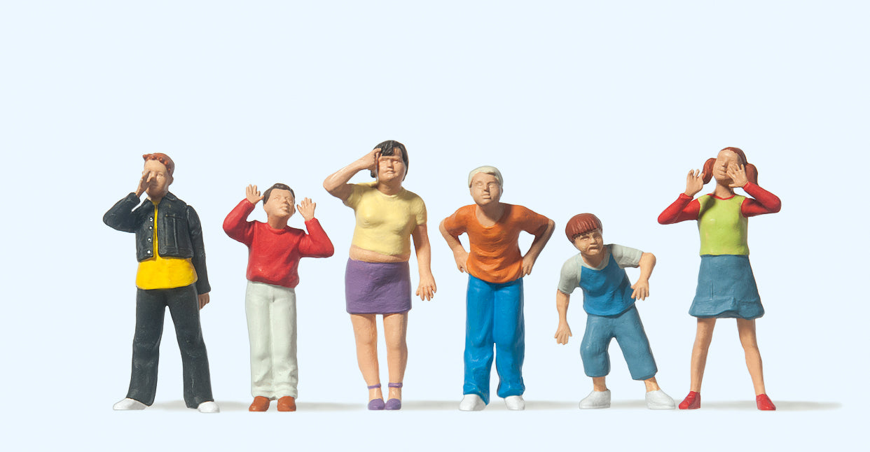 Preiser 65356 Children (6) Figure Set O Gauge