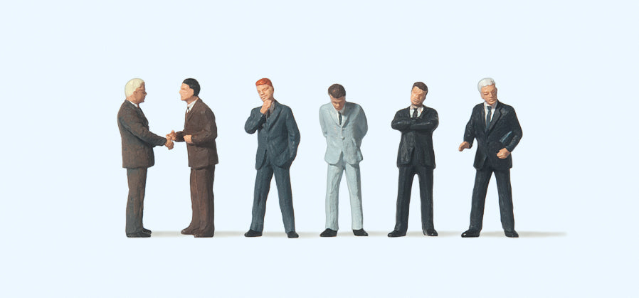 Preiser 74010 Businessmen (6) Figure Set 1:100