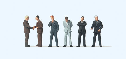 Preiser 74010 Businessmen (6) Figure Set 1:100