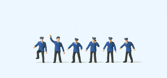 Preiser 79012 DB Railway Personnel (6) Figure Set N Gauge