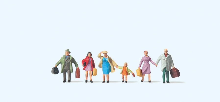 Preiser 79025 Family Krause on Journey (6) Figure Set N Gauge