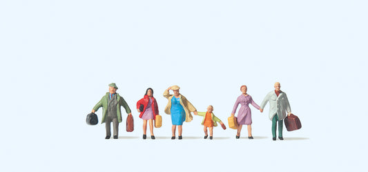 Preiser 79025 Family Krause on Journey (6) Figure Set N Gauge