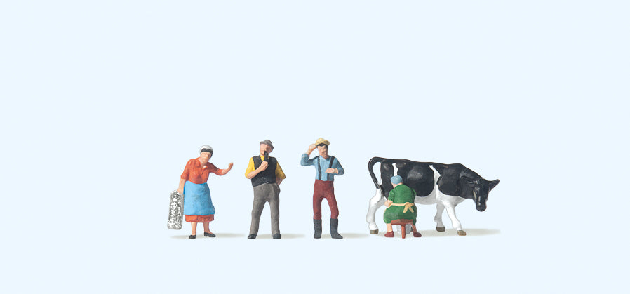 Preiser 79039 On the Farm (5) Figure Set N Gauge