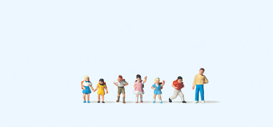 Preiser 79043 School Children (7) Figure Set N Gauge