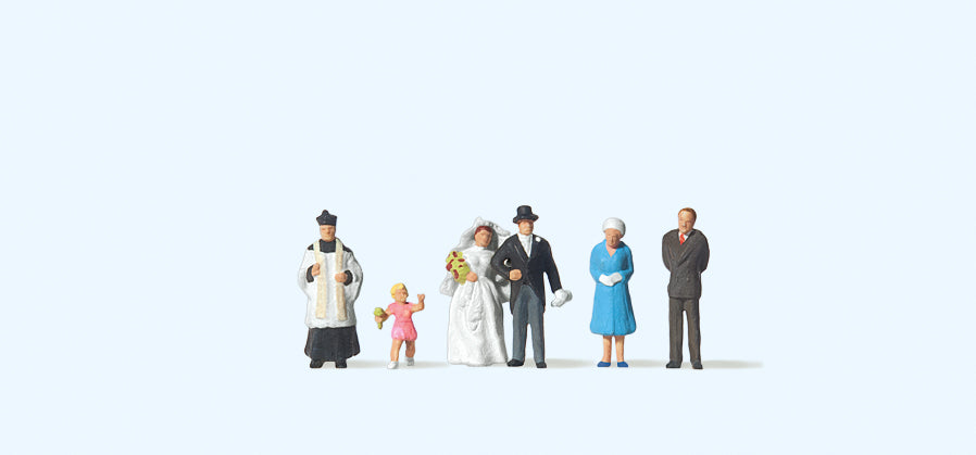Preiser 79058 Wedding Group Catholic (6) Figure Set N Gauge
