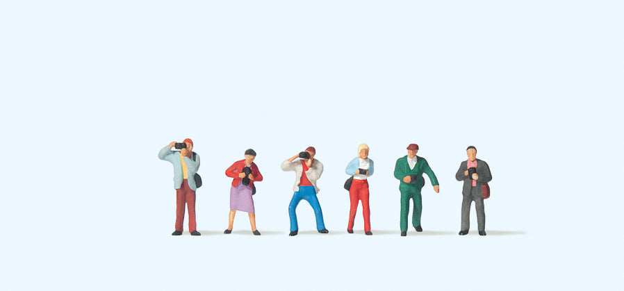 Preiser 79059 Photographers (6) Figure Set N Gauge