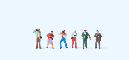Preiser 79059 Photographers (6) Figure Set N Gauge