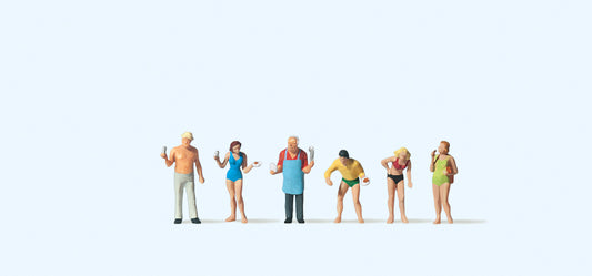 Preiser 79073 Grill Party (6) Figure Set N Gauge
